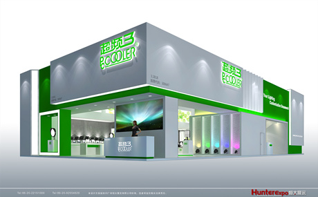 廣州展臺設(shè)計：如何增加展臺空間感